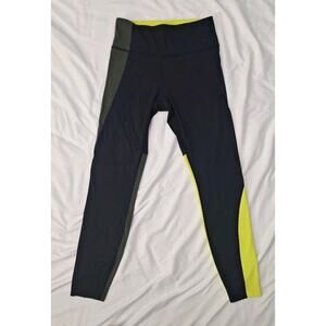Athleta Multicolor Asymmetric Color Block Tight Leggings Women's Size Small